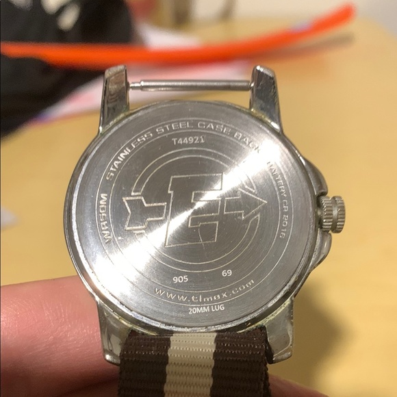 Timex Brown and Silver Military-Inspired Watch - Picture 3 of 6